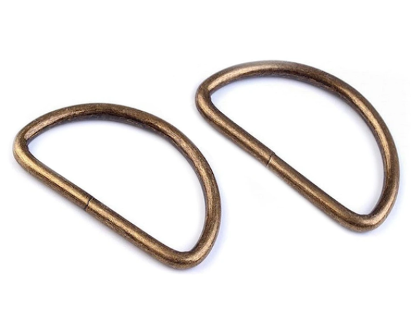 Halbring Altmessing 38 mm